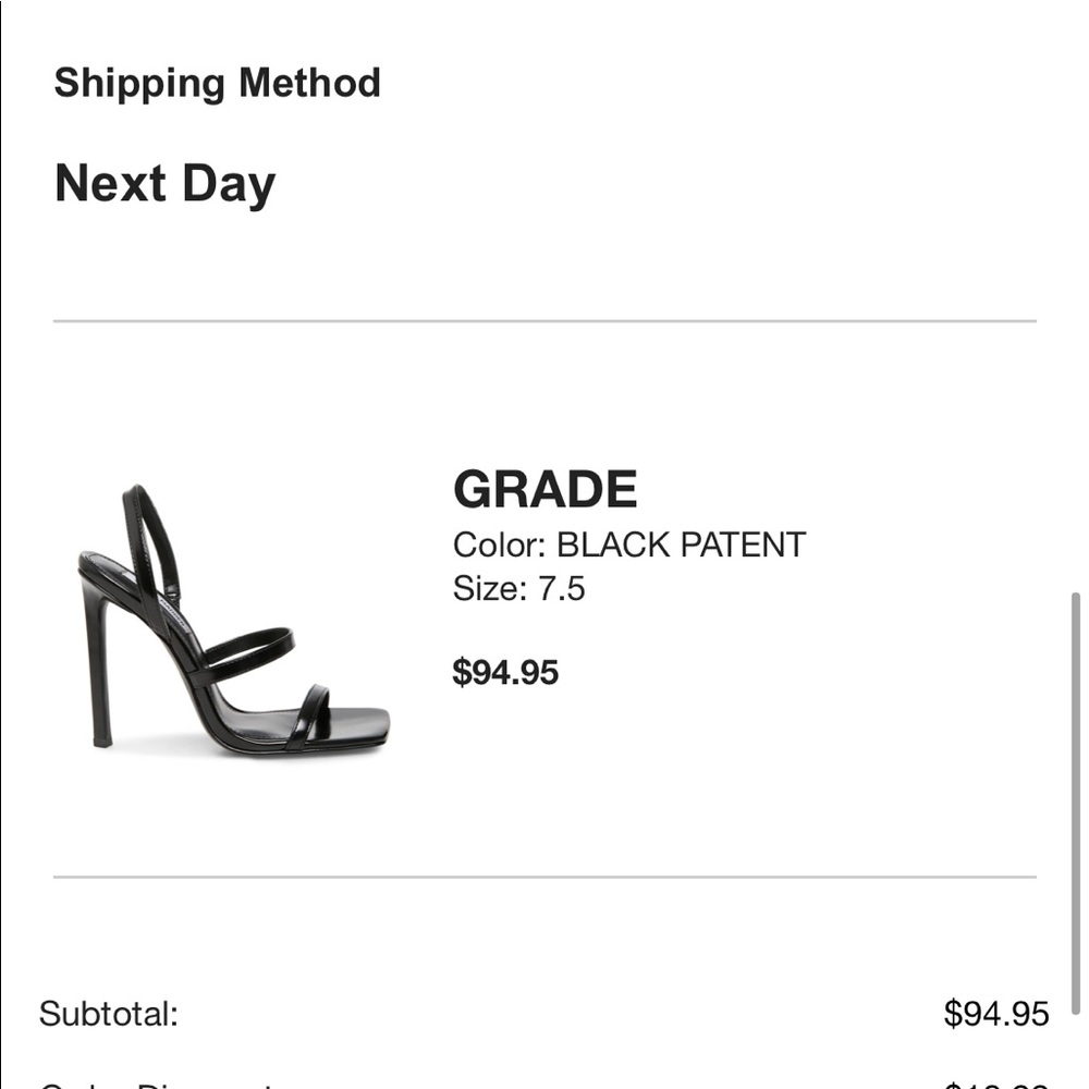 NWT Steve Madden Grade Black Patent Heels